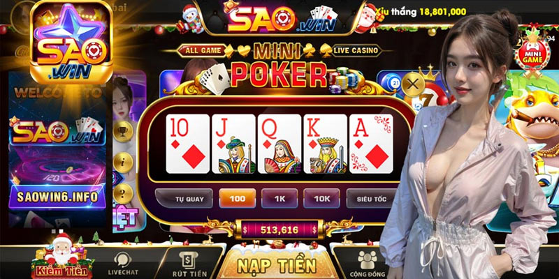 Các sản phẩm ở sảnh game bài Sao win