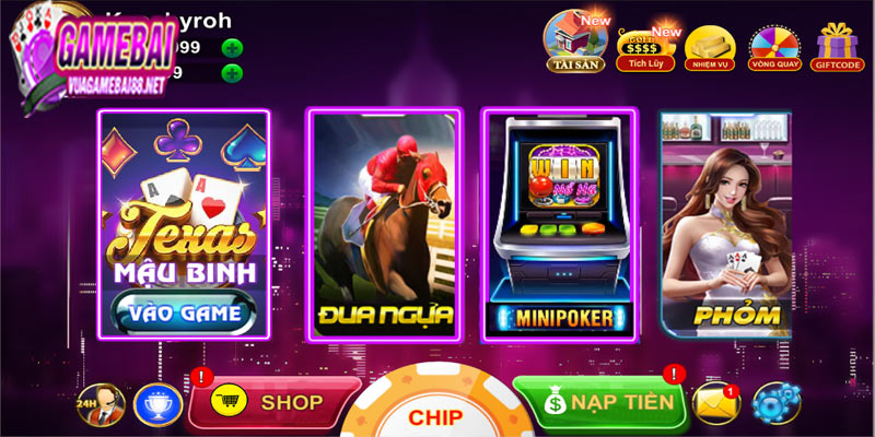 Game bài Vina99 tính toán hiện đại Poker