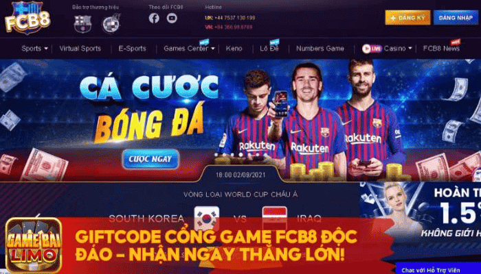Gift code FCB8