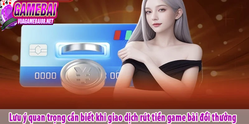 Lưu ý quan trọng cần biết khi giao dịch rút tiền game bài đổi thưởng